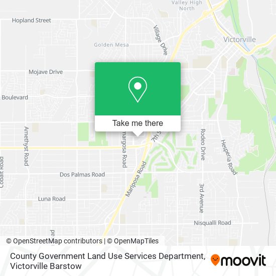 Mapa de County Government Land Use Services Department