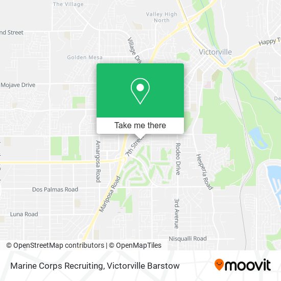 Mapa de Marine Corps Recruiting