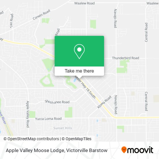 Mapa de Apple Valley Moose Lodge