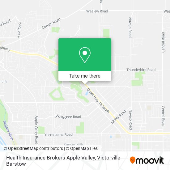 Mapa de Health Insurance Brokers Apple Valley