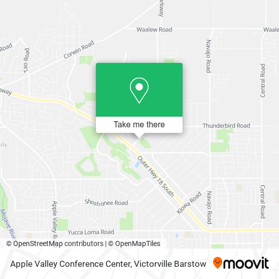 Apple Valley Conference Center map