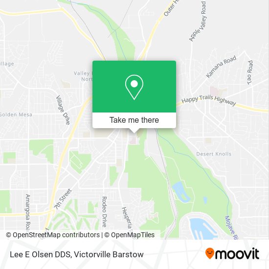 Lee E Olsen DDS map