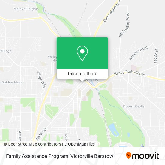 Mapa de Family Assistance Program