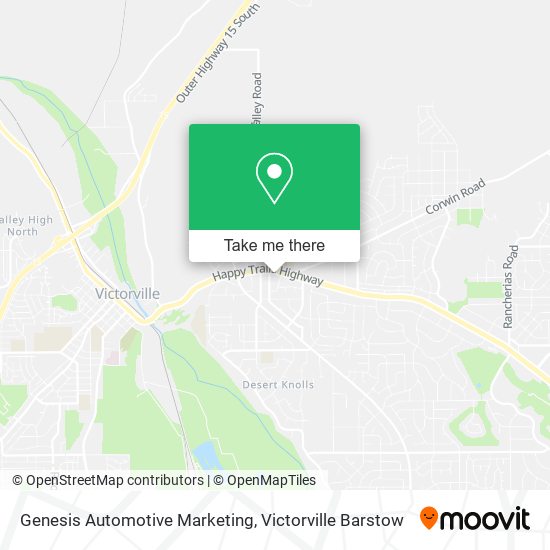 Genesis Automotive Marketing map