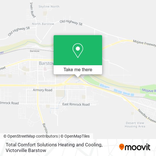 Total Comfort Solutions Heating and Cooling map