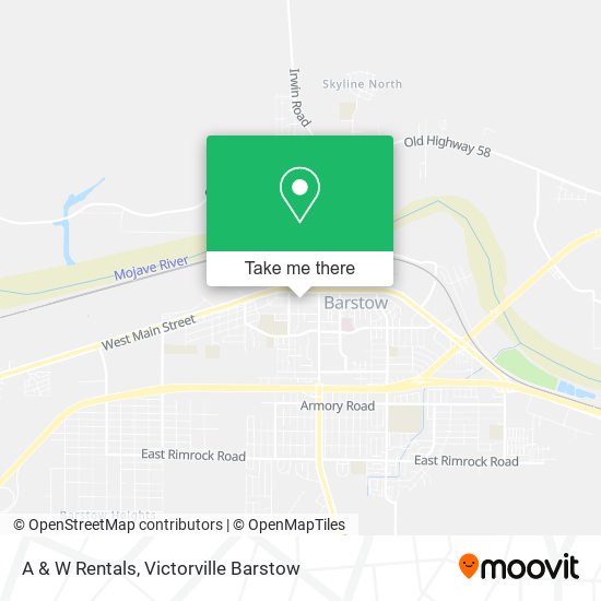 A & W Rentals map