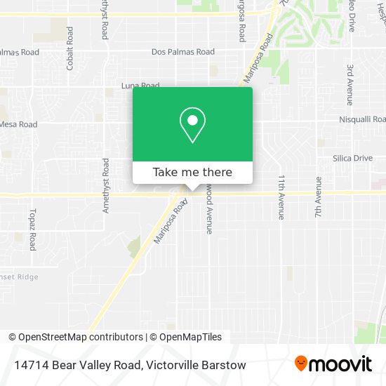 Mapa de 14714 Bear Valley Road