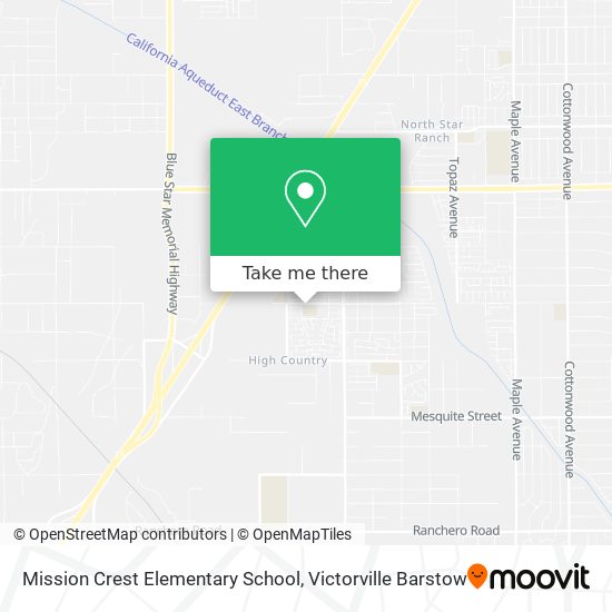 Mapa de Mission Crest Elementary School