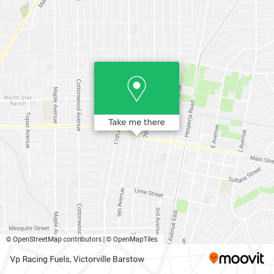 Mapa de Vp Racing Fuels
