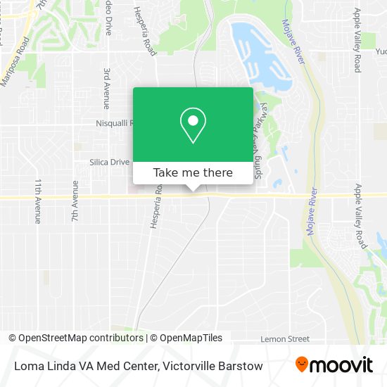 Loma Linda VA Med Center map