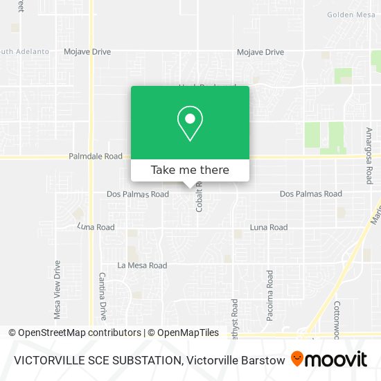 Mapa de VICTORVILLE SCE SUBSTATION