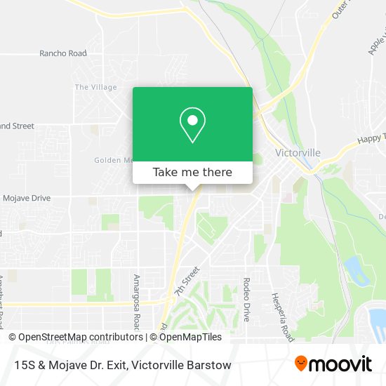 15S & Mojave Dr. Exit map