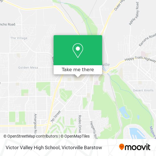 Victor Valley High School map