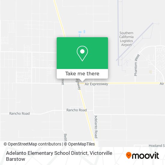 Mapa de Adelanto Elementary School District