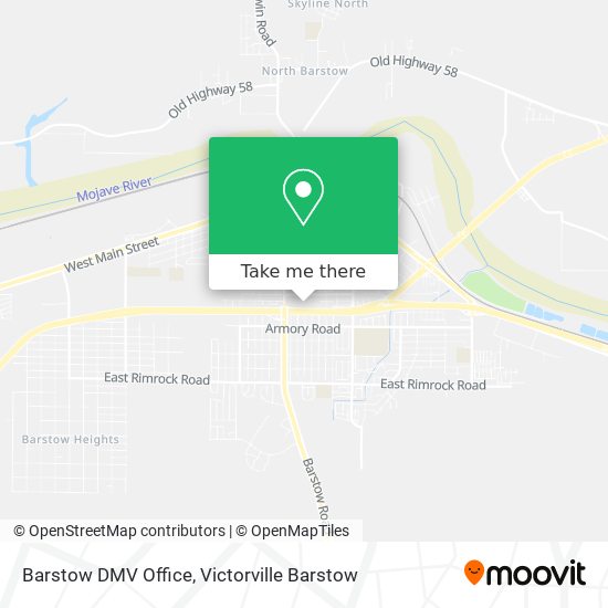 Barstow DMV Office map