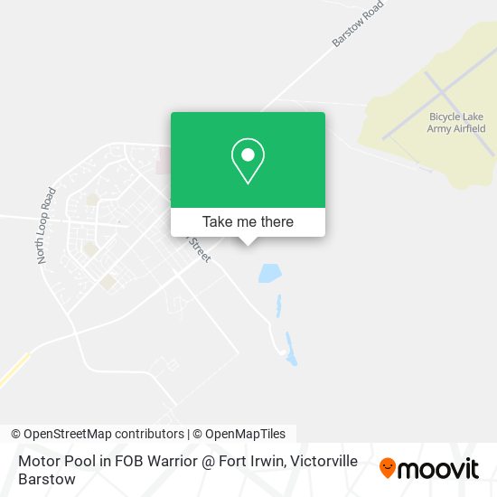 Motor Pool in FOB Warrior @ Fort Irwin map