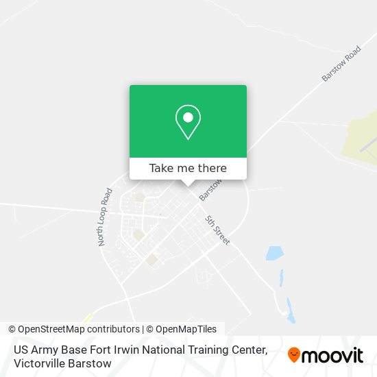 US Army Base Fort Irwin National Training Center map