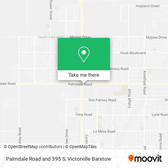 Mapa de Palmdale Road and 395 S