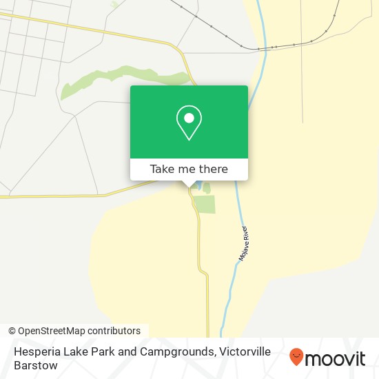 Mapa de Hesperia Lake Park and Campgrounds