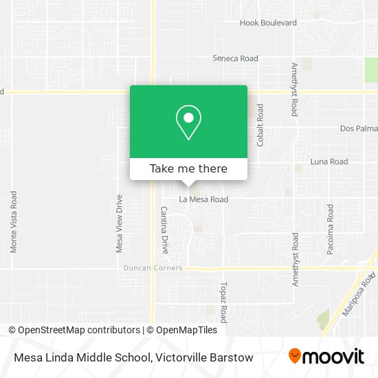 Mapa de Mesa Linda Middle School