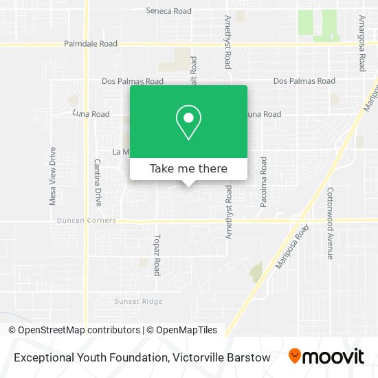 Exceptional Youth Foundation map