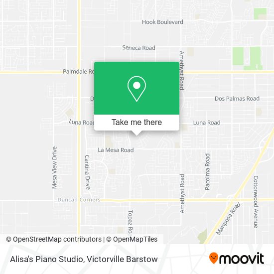Mapa de Alisa's Piano Studio