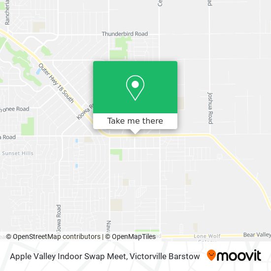 Mapa de Apple Valley Indoor Swap Meet
