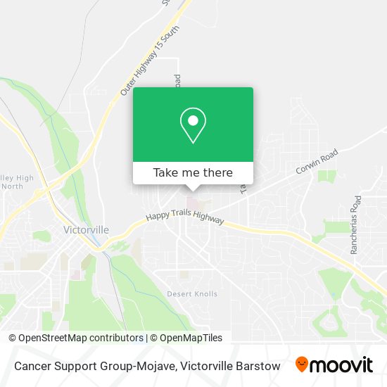 Cancer Support Group-Mojave map