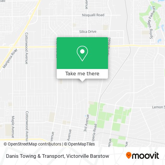 Danis Towing & Transport map