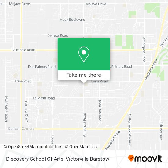 Discovery School Of Arts map