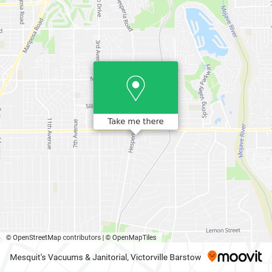 Mapa de Mesquit's Vacuums & Janitorial