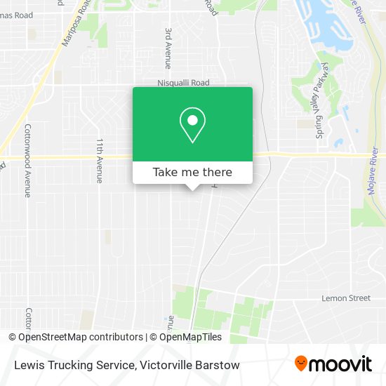 Lewis Trucking Service map