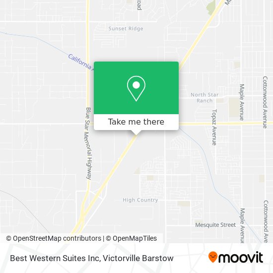 Best Western Suites Inc map