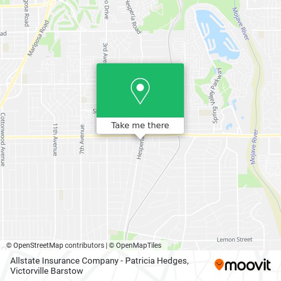 Allstate Insurance Company - Patricia Hedges map