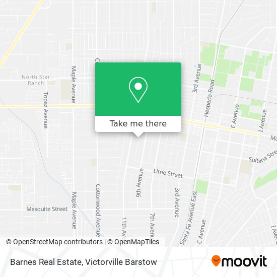 Barnes Real Estate map