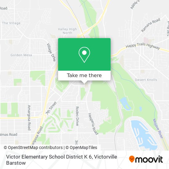 Mapa de Victor Elementary School District K 6
