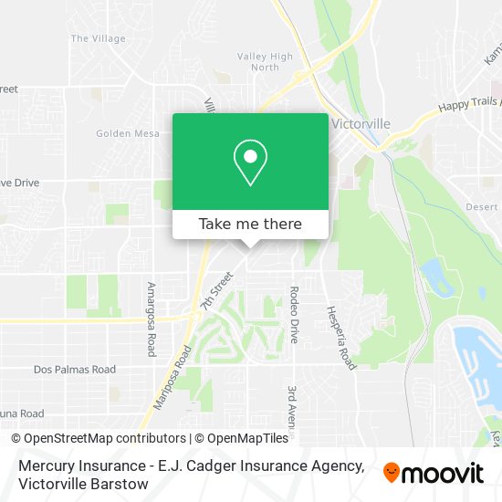 Mapa de Mercury Insurance - E.J. Cadger Insurance Agency