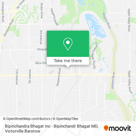 Bipinchandra Bhagat Inc - Bipinchandr Bhagat MD map