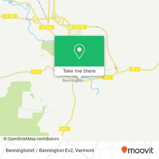 Mapa de Benningtonvt / Bennington Ev2