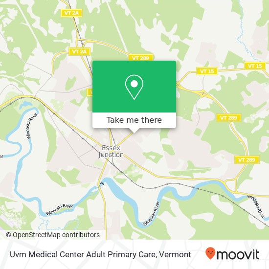 Uvm Medical Center Adult Primary Care map