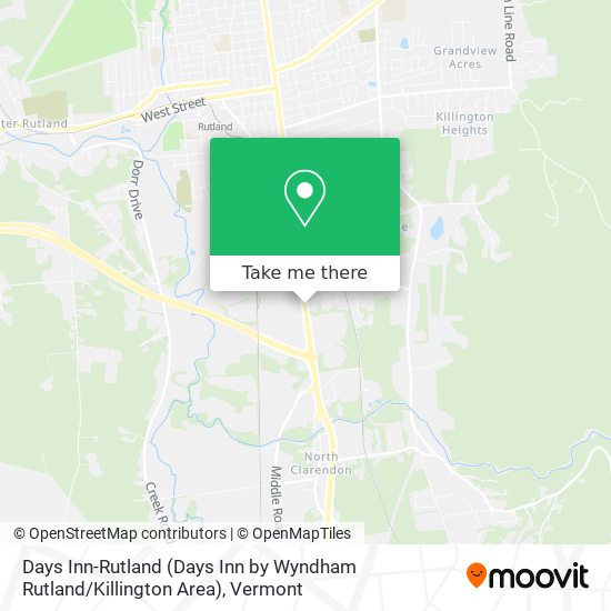 Days Inn-Rutland (Days Inn by Wyndham Rutland / Killington Area) map