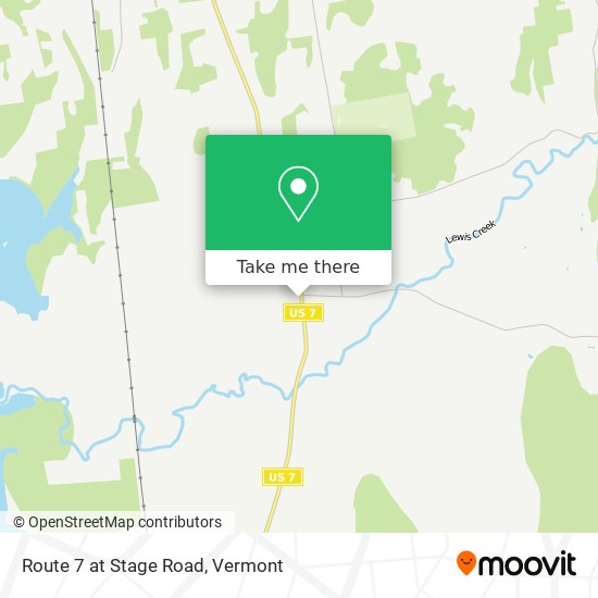 Route 7 at Stage Road map