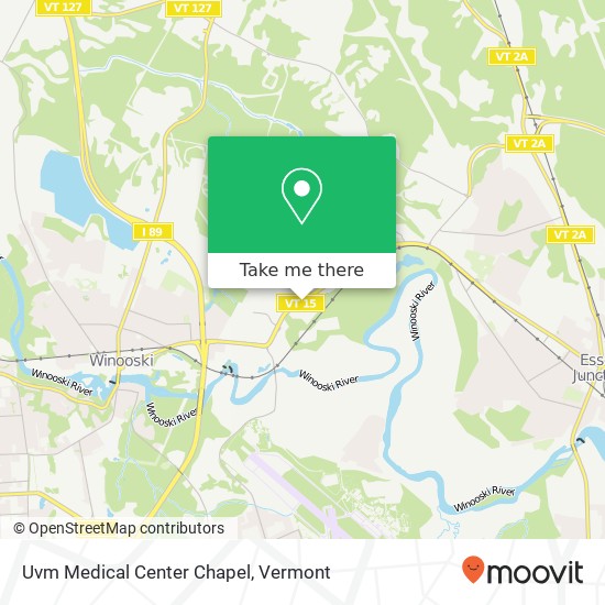 Uvm Medical Center Chapel map