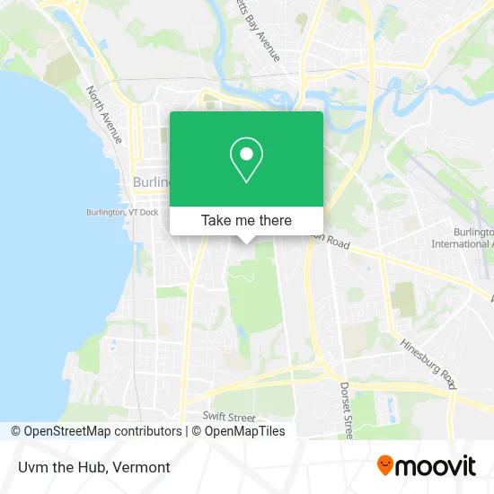 Uvm the Hub map