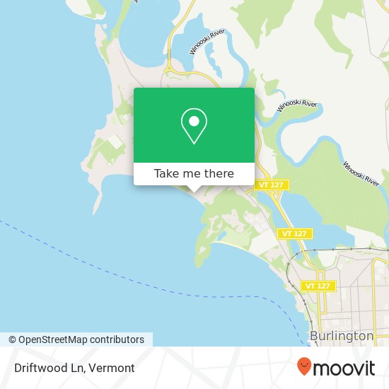 Mapa de Driftwood Ln