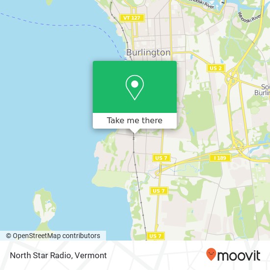 Mapa de North Star Radio