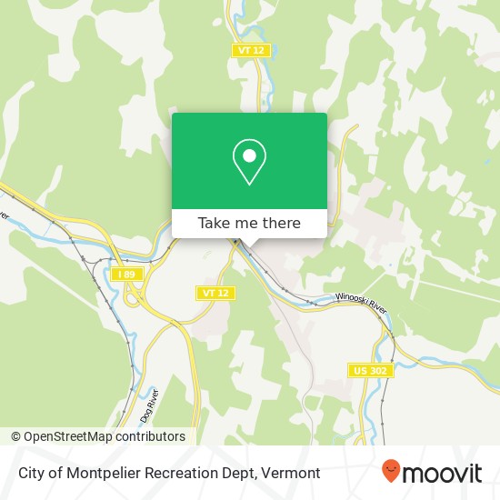City of Montpelier Recreation Dept map