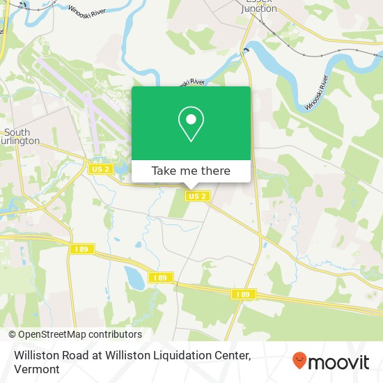 Williston Road at Williston Liquidation Center map