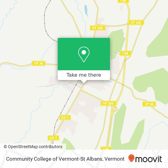 Community College of Vermont-St Albans map