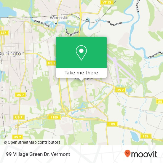 99 Village Green Dr map